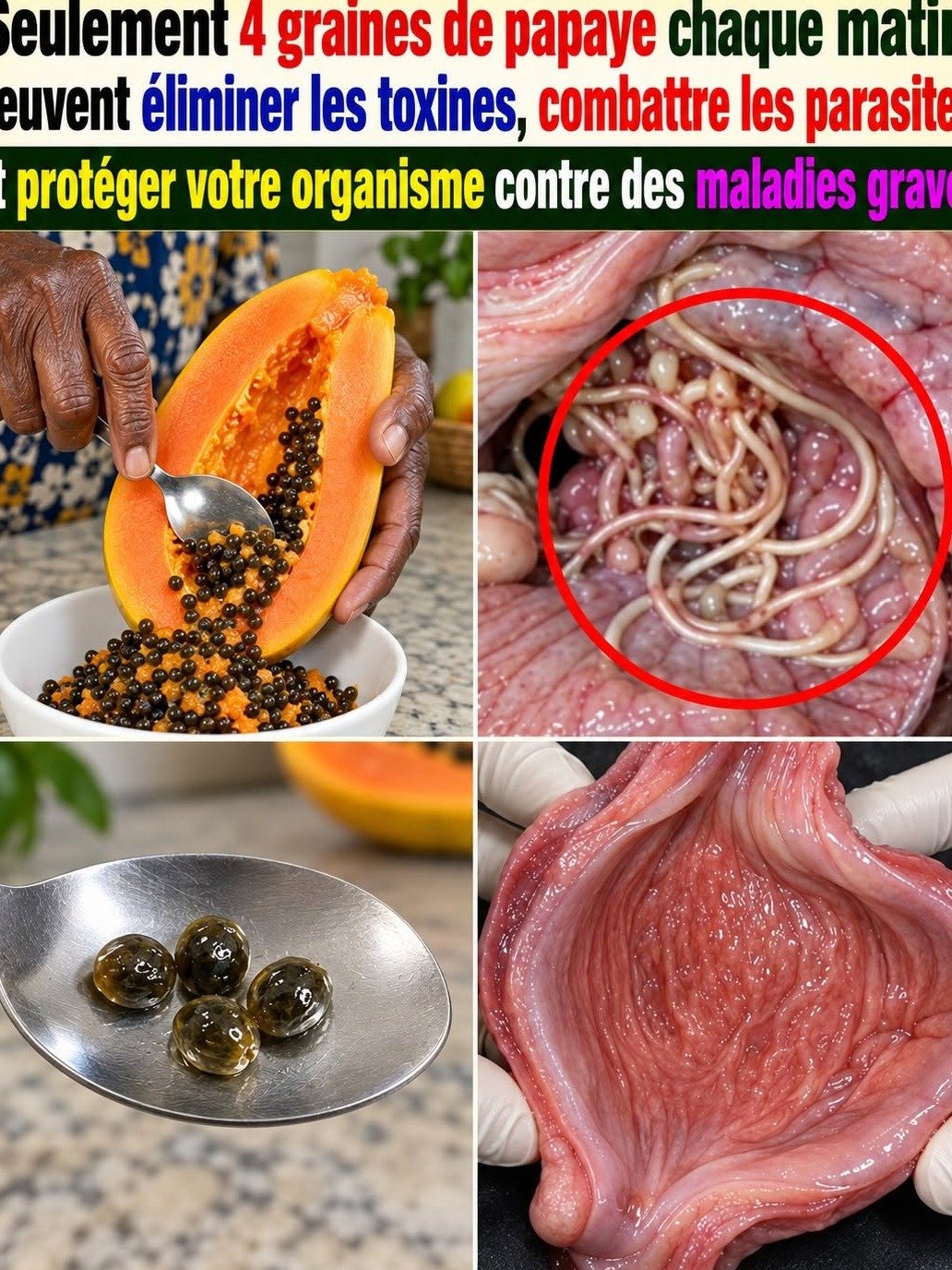 Le Secret Oublié : Mâchez 4 Graines de Papaye Chaque Jour et Déclenchez un Nettoyage Intestinal Que L'Industrie Ne Veut Pas Que Vous Connaissiez !