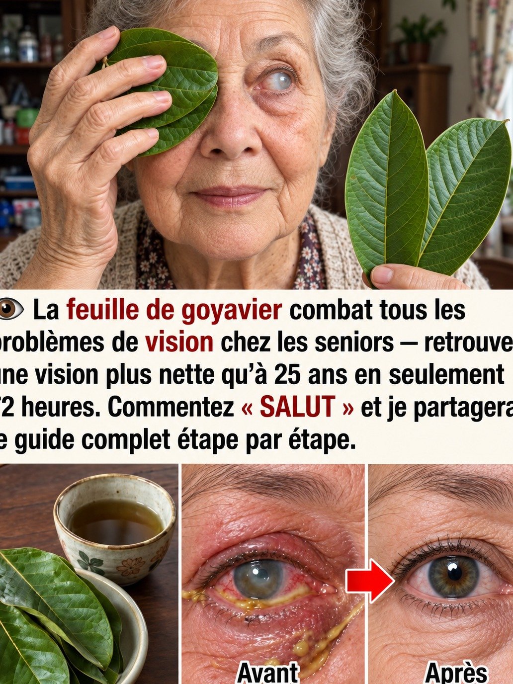 Après 60 Ans, Votre Vue Dégringole ? Le Vrai Pouvoir des Feuilles de Goyave... Et l'Erreur FATALE à Ne JAMAIS Commettre !