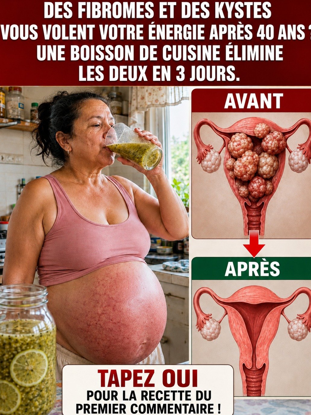 Pression Pelvienne Insoutenable Après 40 Ans ? Révélation : L'Habitude Quotidienne Oubliée Qui Change Tout Pour les Fibromes et Kystes !