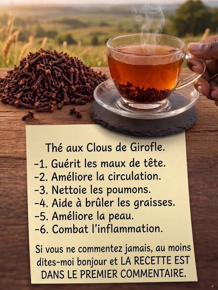 Le Secret Millénaire Révélé : Ce Thé aux Clous de Girofle Va Transformer Votre Corps (Et Comment Le Préparer en 5 Min) !