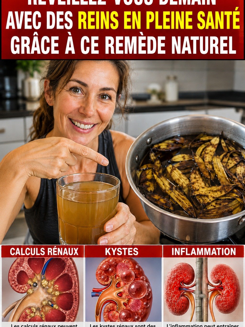 LE CHOC ! Ne jetez PLUS JAMAIS vos peaux de banane : ce secret nettoie vos reins et élimine les toxines instantanément !