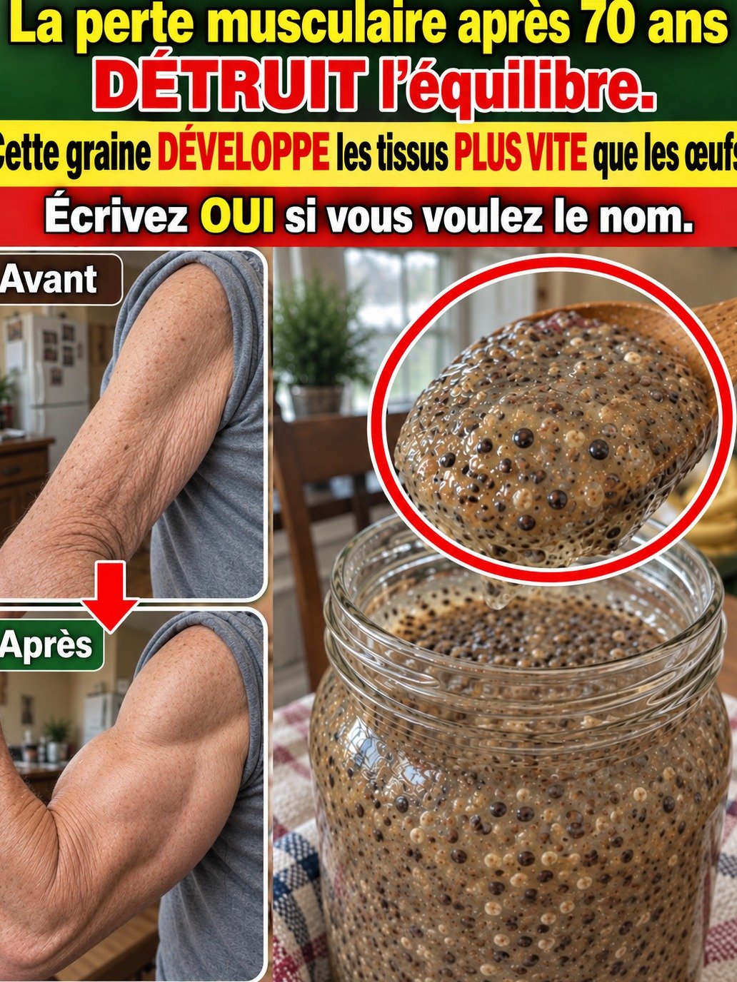Le Secret Anti-Âge : Cette Graine Méconnue Est Votre Alliée Essentielle pour des Muscles Forts et une Récupération Optimale Après 70 Ans !