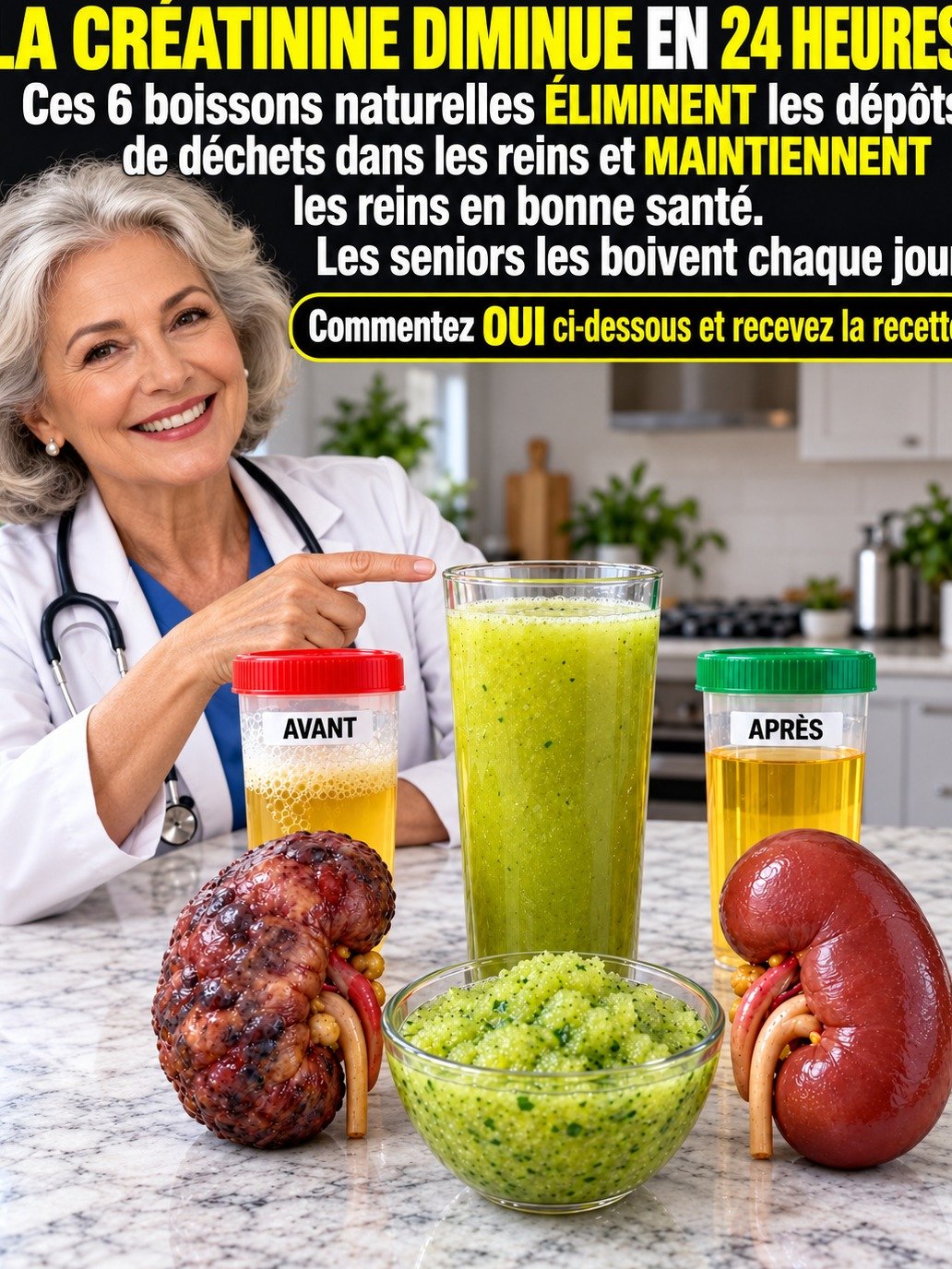 Le Secret Bien Gardé : 6 Boissons Quotidiennes Pour Protéger Vos Reins et Éviter la Catastrophe de la Créatinine !