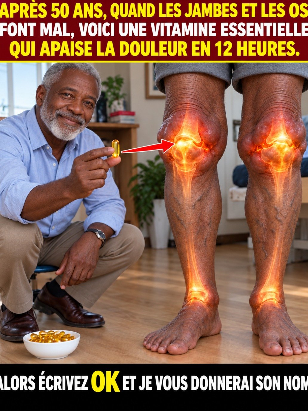 Après 50 ans : Vos Douleurs aux Jambes Cachent CE Nutriment Vital Oublié (Le Secret Que Personne Ne Vous Dit !)