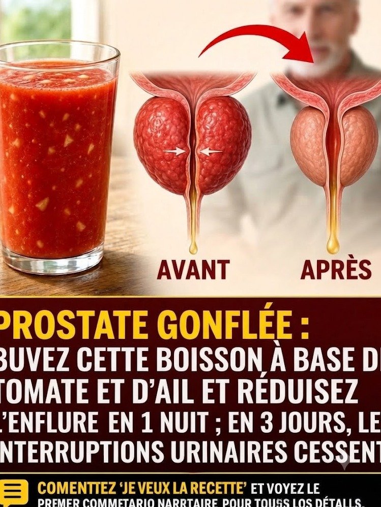 Prostate enflammée : Le secret méconnu à base de tomate et d'ail qui peut changer vos nuits (et votre vie !)