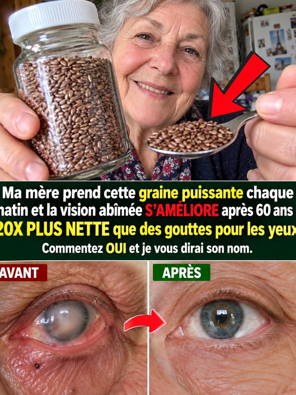Le SECRET que l'industrie vous cache : Cette graine MINUSCULE va RÉVOLUTIONNER votre vision et éclaircir vos yeux DÈS le réveil !