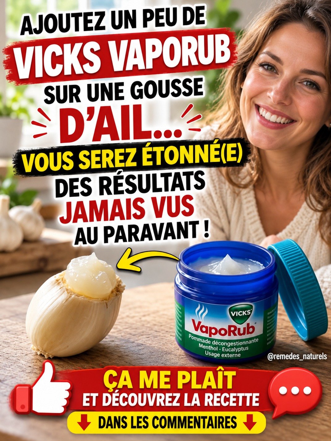 Vicks VapoRub et Ail : Le Mélange Viral dont Tout le Monde Parle (Mais ATTENTION avant d'essayer !)