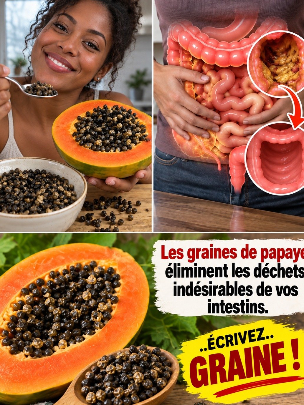 Ne Jetez PLUS Jamais Ça ! Comment ces Graines de Papaye "Réinitialisent" Votre Intestin et Éliminent Ballonnement et Constipation