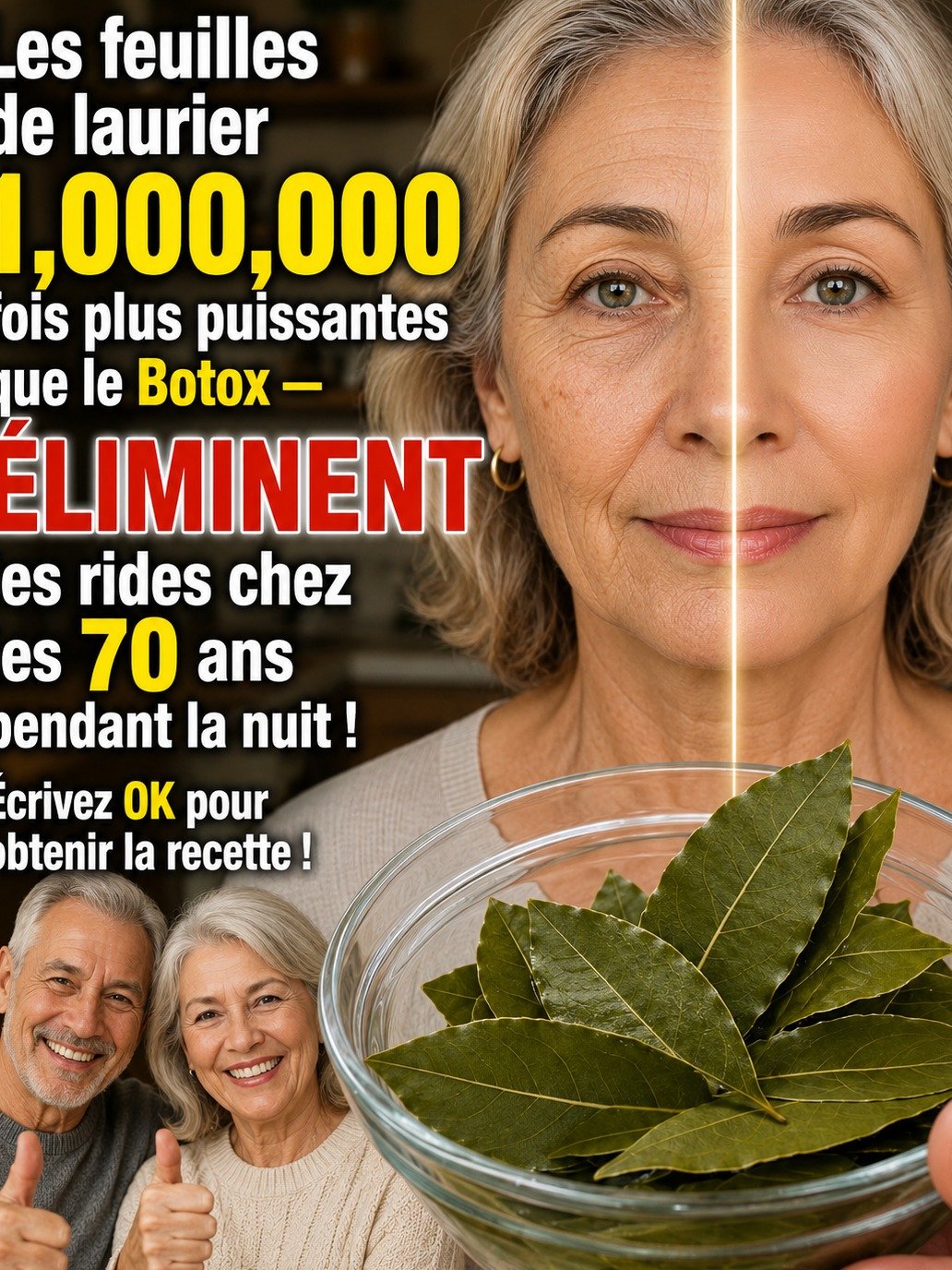 Le Secret Anti-Âge Ultime : Comment une Simple Feuille de Laurier PEUT Rajeunir Votre Peau Mieux Que le Botox (Même à 70 Ans) ?