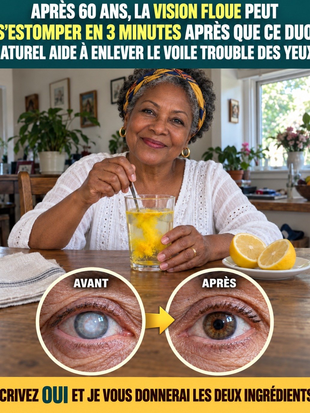 Après 60 ans, un voile trouble sur vos yeux ? Ne passez PAS à côté de ces 2 facteurs naturels vitaux qui peuvent tout changer !