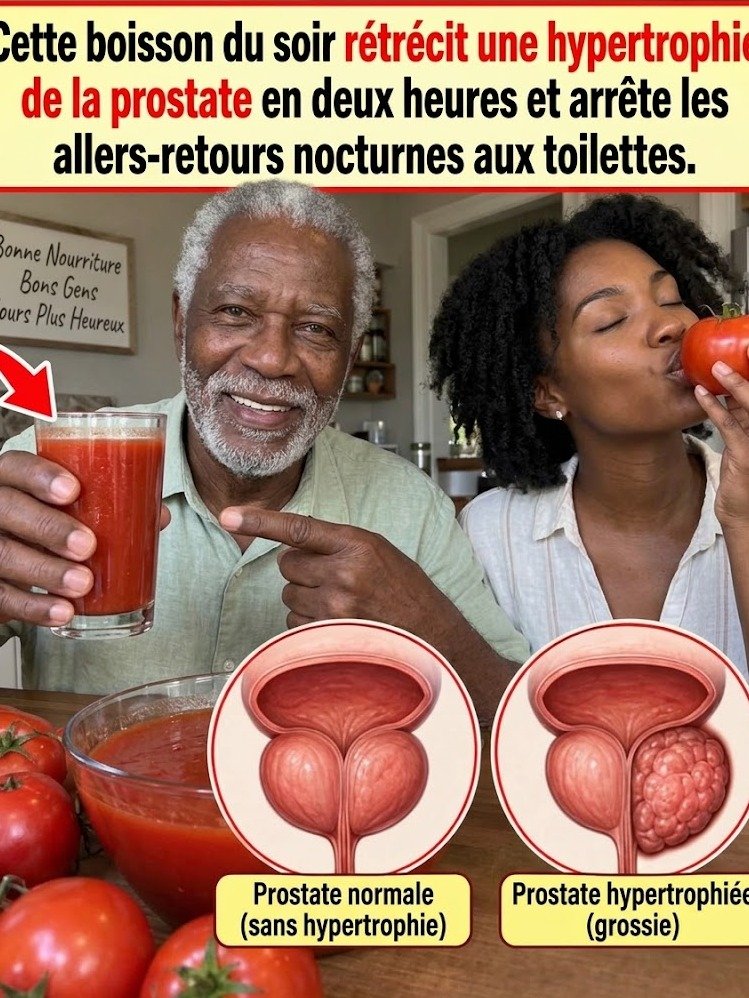 Le Secret Que Personne Ne Vous Dit : Cette Boisson Simple à la Tomate et à l'Ail Peut Rajeunir Votre Prostate Après 50 Ans et Changer Vos Nuits à Jamais !
