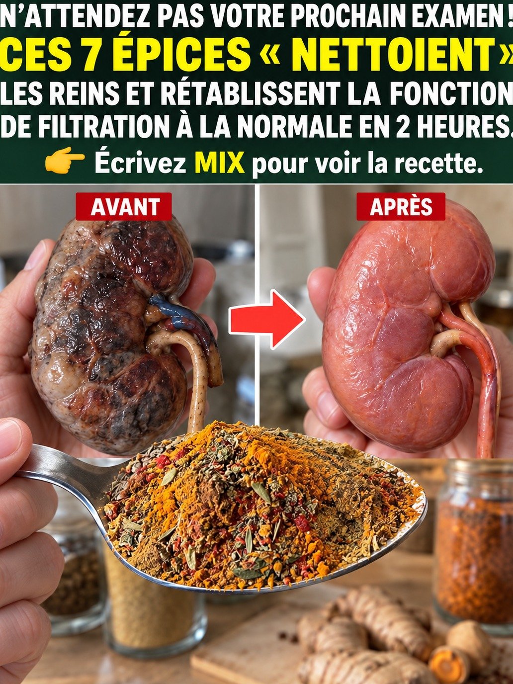 Après 62 ans, vos reins lancent un cri silencieux ! 7 épices MÉCONNUES qui peuvent les 'réinitialiser' et changer votre vie (Ne manquez pas ça !)