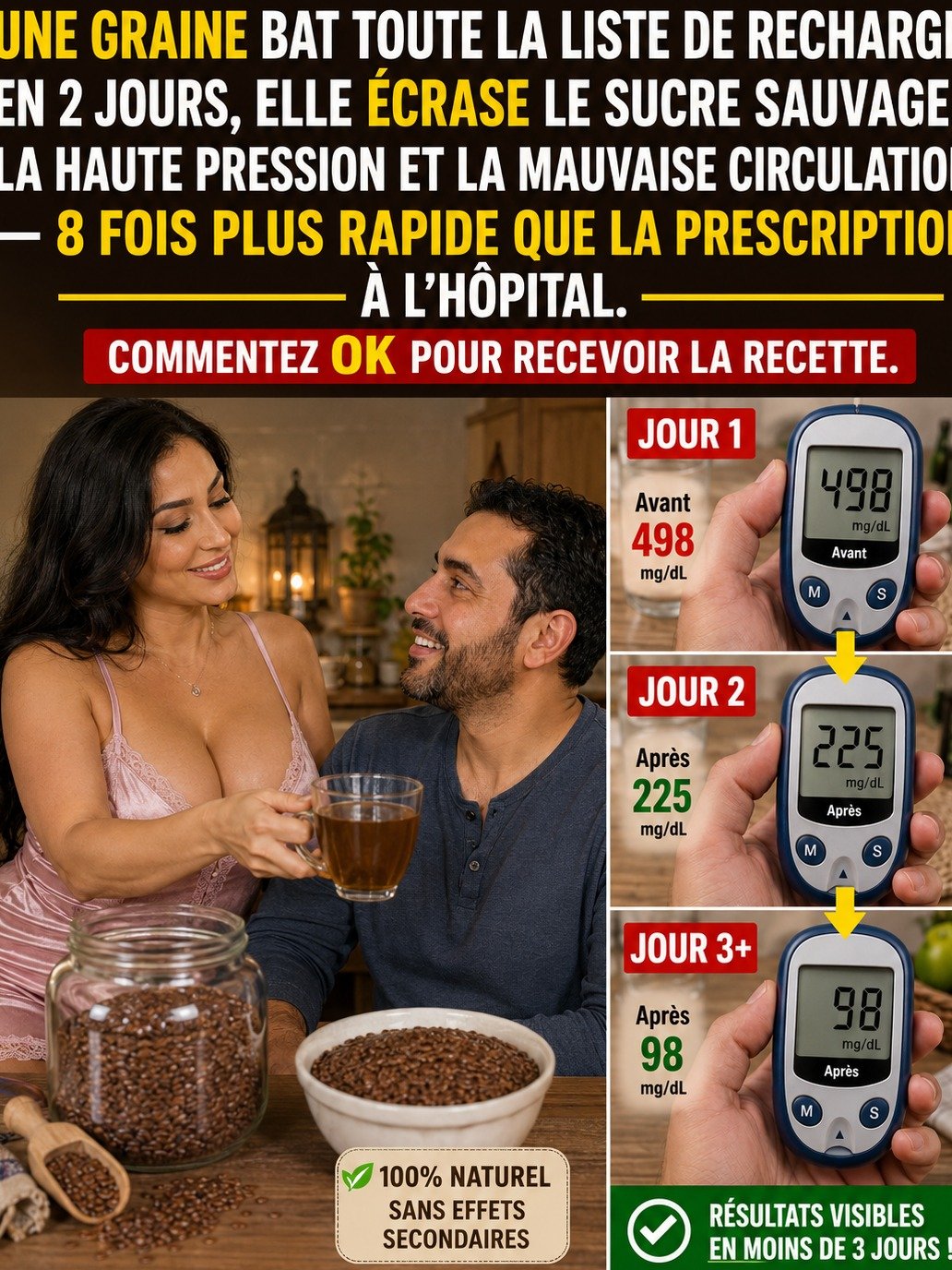 Après 45 Ans : Le Secret Inattendu d'Une Recette Simple à Base de Graines Pour une Glycémie Stable, une Meilleure Tension et une Énergie Matinale Inégalée !