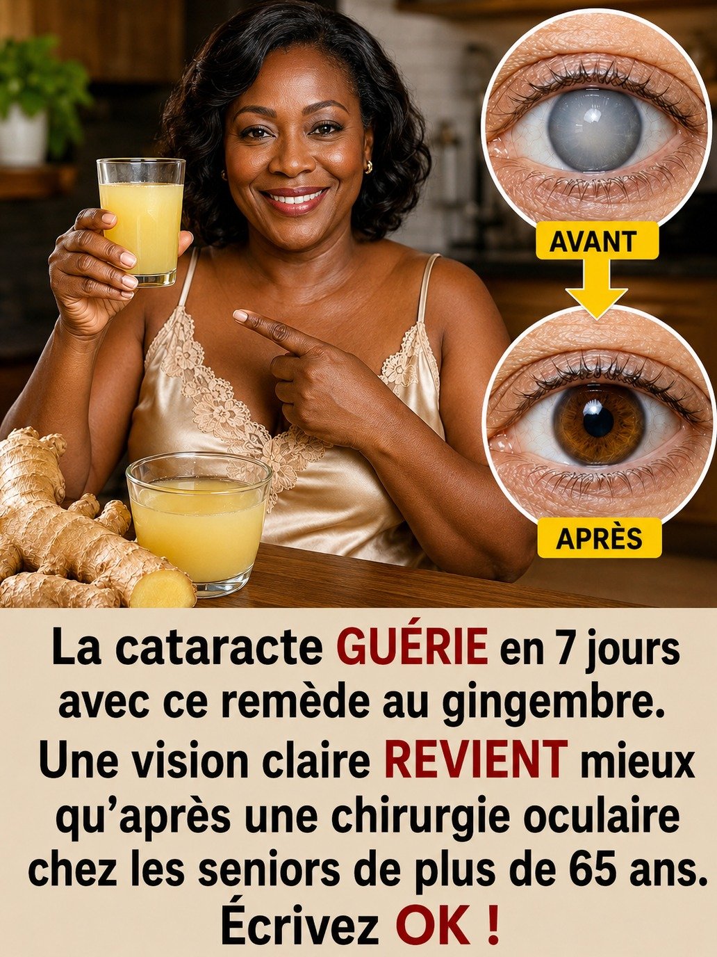 Vision Floue après 65 ans ? Le Remède Viral au Gingembre de 7 Jours est une ARNAQUE... Voici la VÉRITÉ Choc et ce que vous DEVEZ FAIRE !