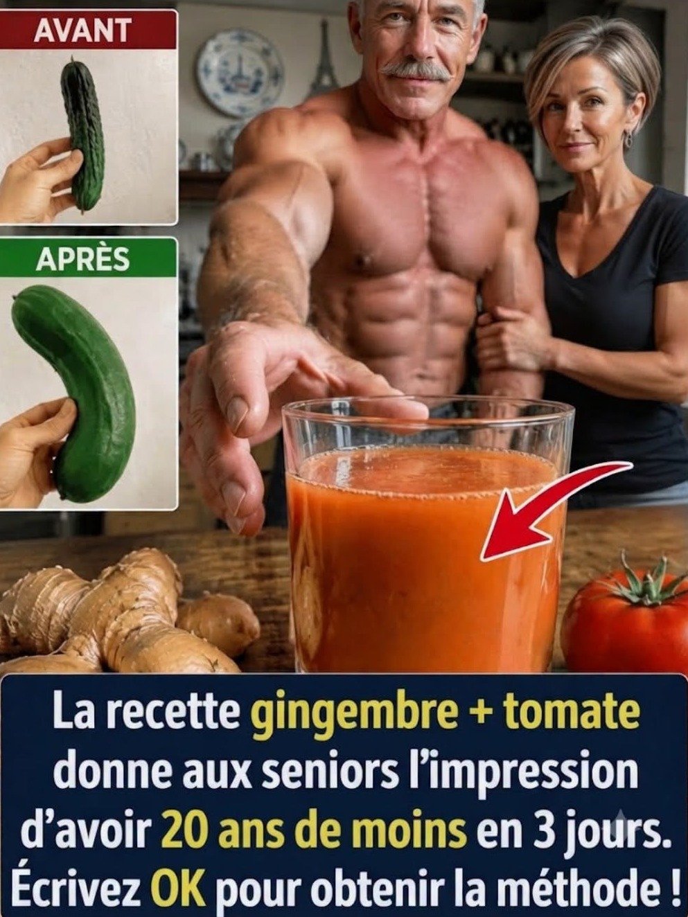 Fatigue ? Découvrez le duo insoupçonné Gingembre-Tomate : Votre secret naturel pour une énergie et un bien-être au top !