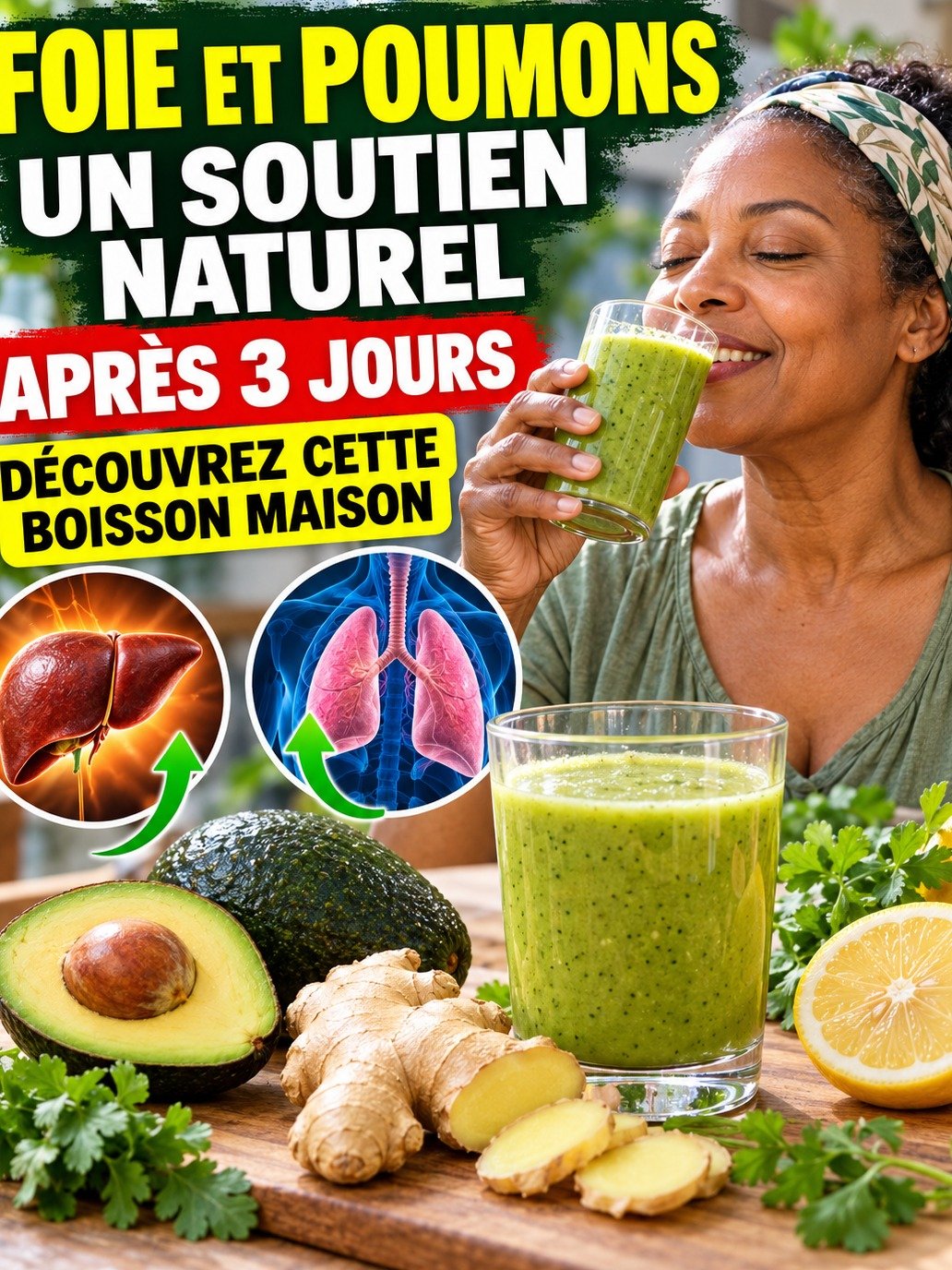 Le Smoothie Avocat-Gingembre Viral : Le Secret Choc Derrière la « Détox » en 3 Jours que TOUT LE MONDE partage (Ce que vous devez VRAIMENT savoir avant de boire !)
