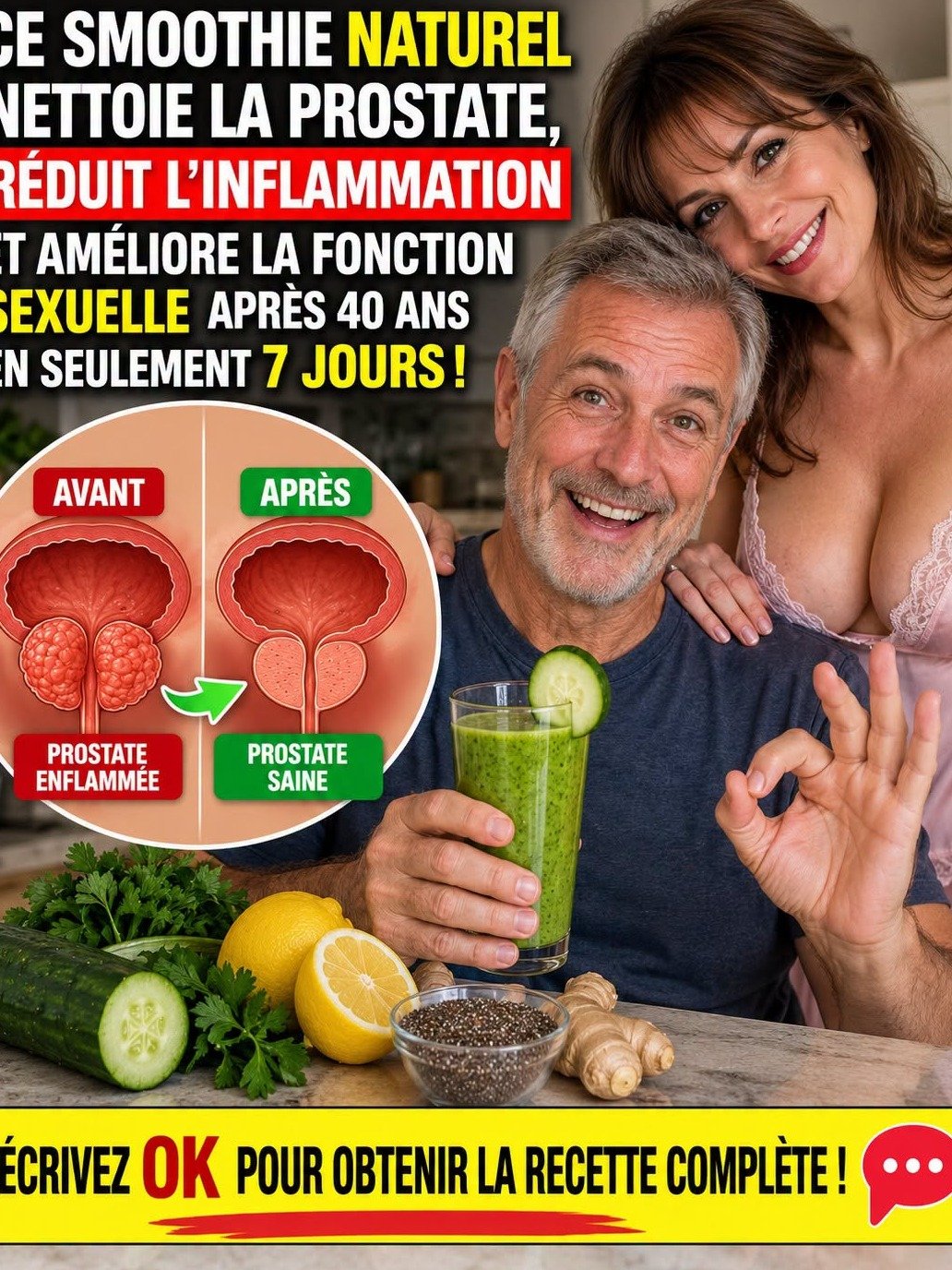 Le Secret Inattendu pour une Prostate en Pleine Santé : Ce Smoothie Viral Révèle Tout (Hommes de +40, Lisez Ceci !)