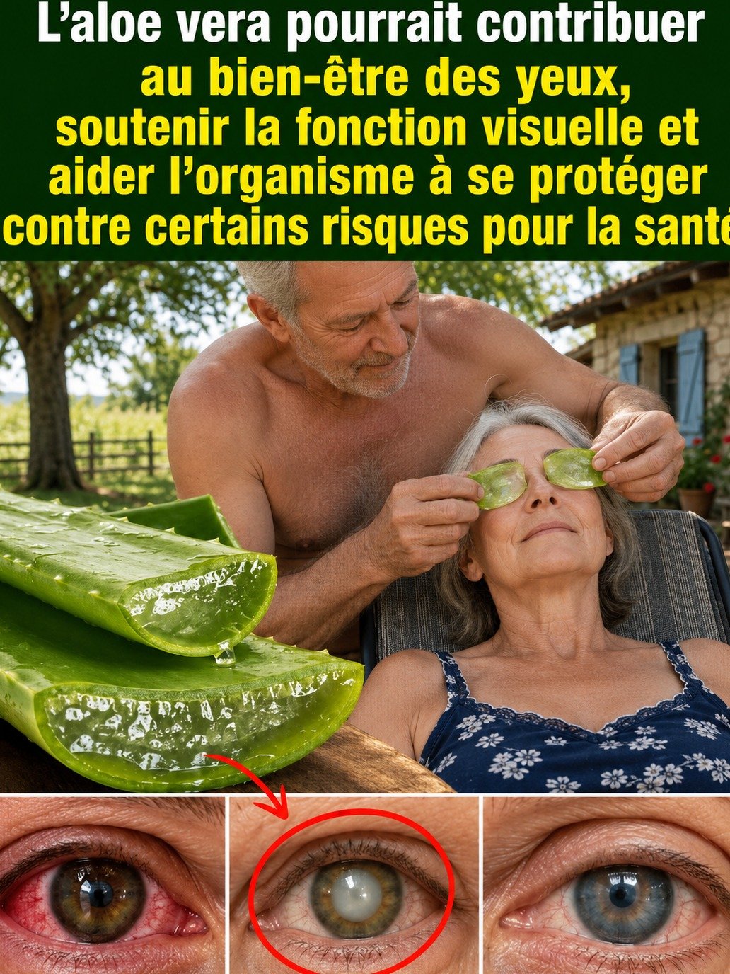 Vos Yeux Fatigués et Secs Vous Supplient : L'Erreur FATALE Que Vous Commettez Avec l'Aloe Vera (Et Ce Qui MARCHE VRAIMENT) !