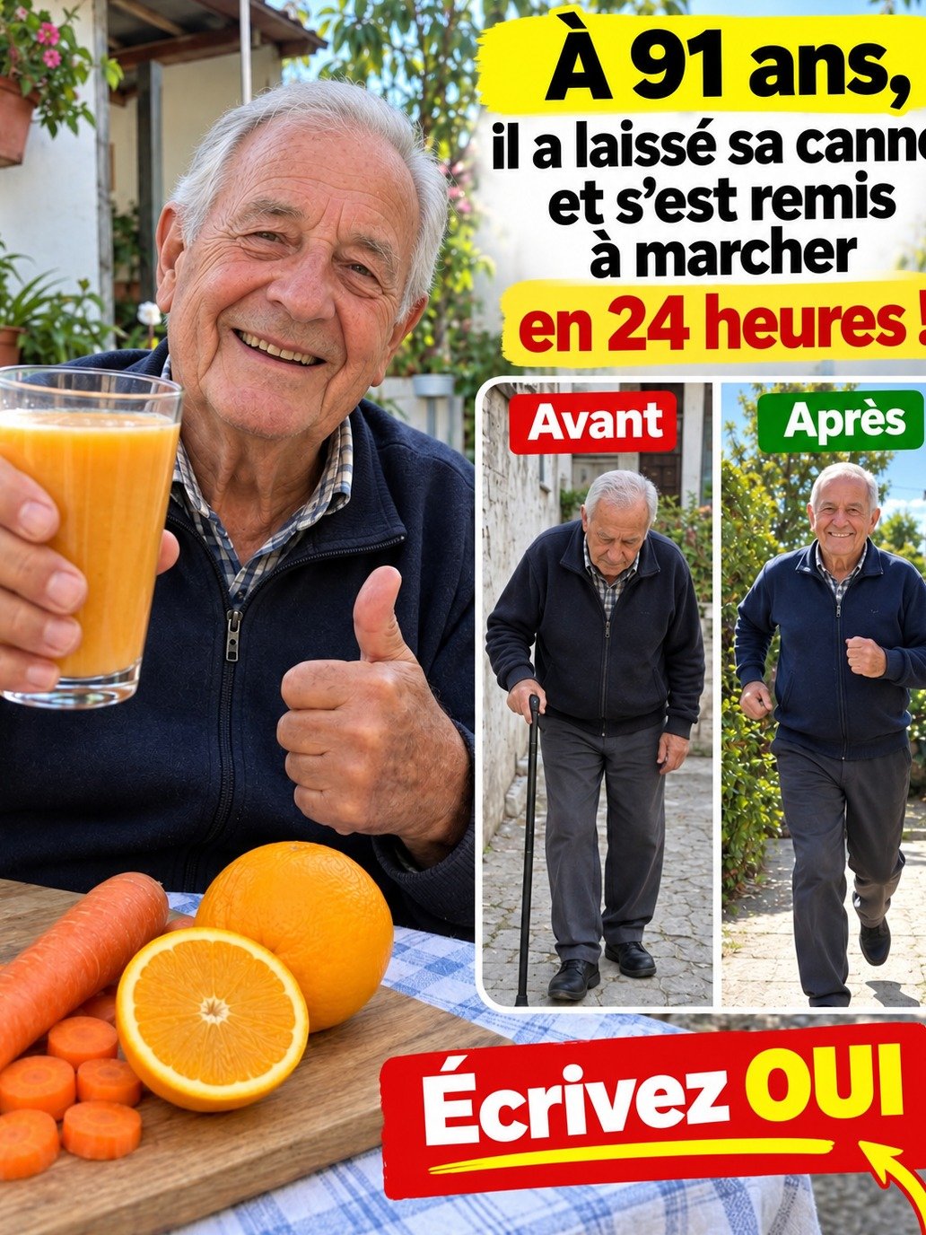 Le SECRET insoupçonné pour des jambes légères à tout âge (même à 91 ans) : Ce smoothie va tout changer !