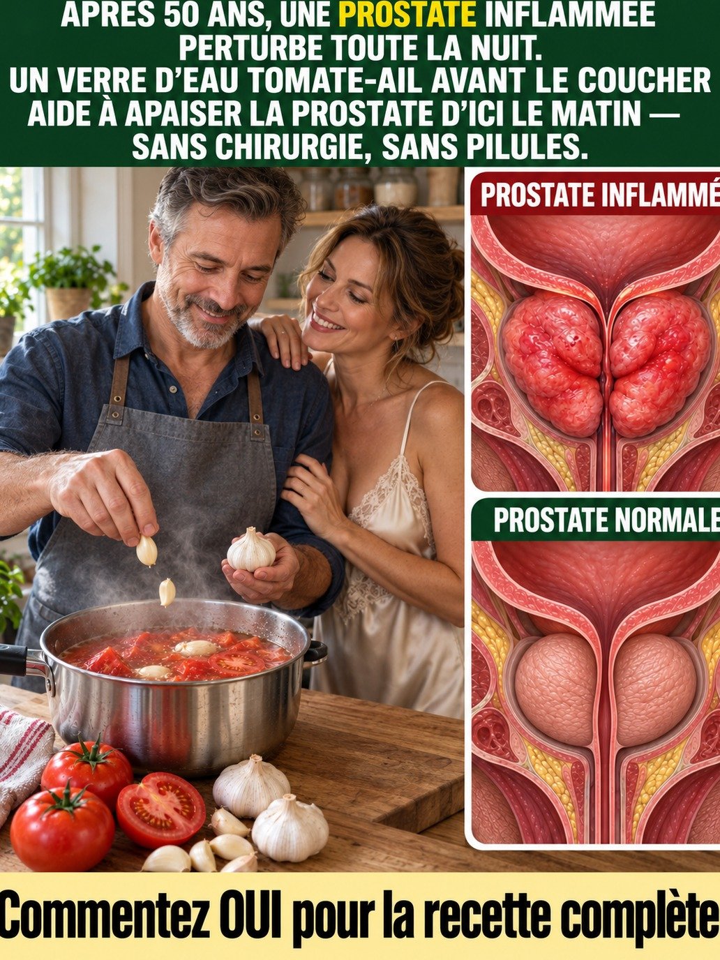Prostate Gonflée Après 50 Ans ? Ce Détail INATTENDU au Dîner VA SAUVER Vos Nuits (Ne Passez PAS À Côté !)
