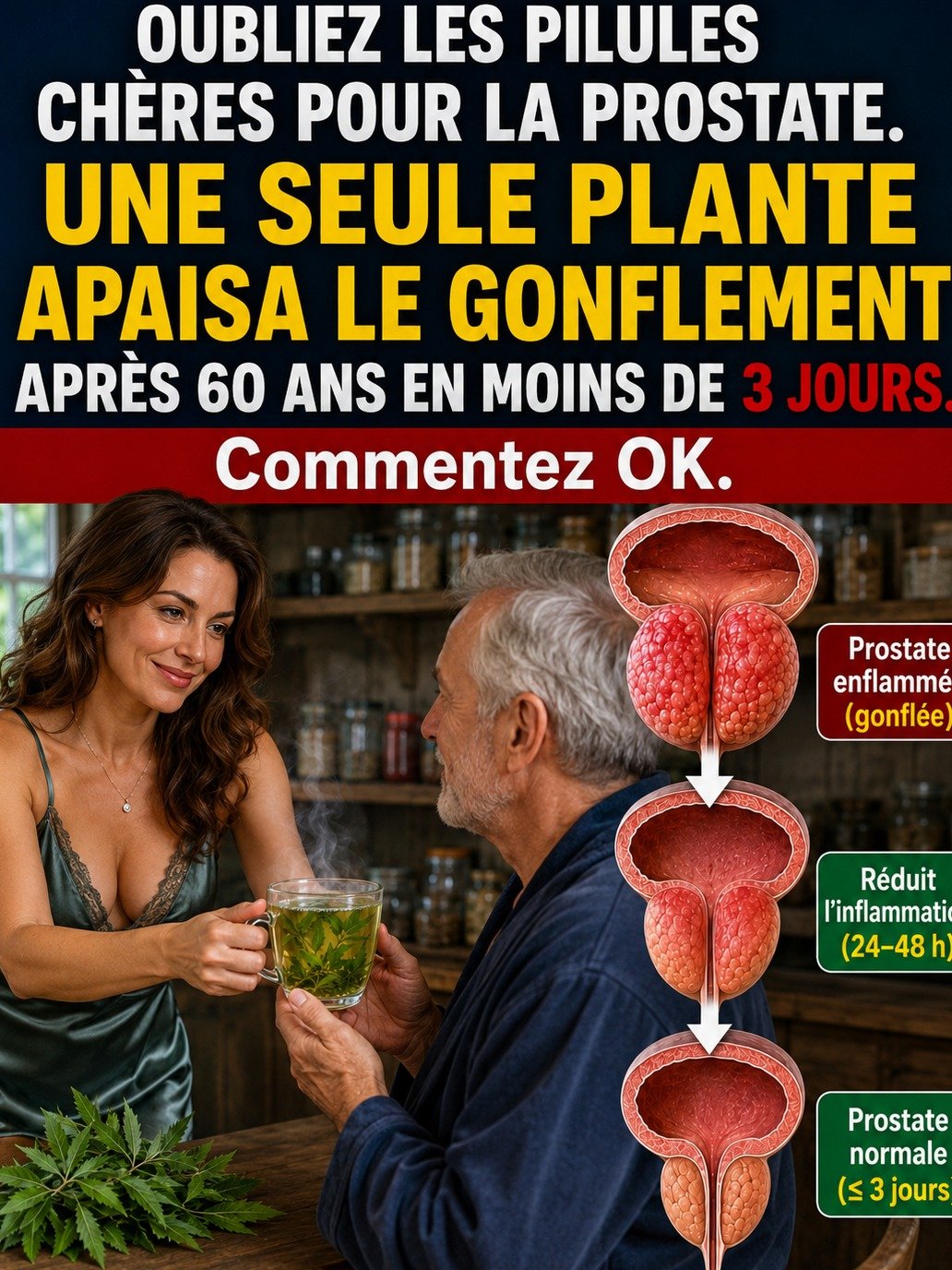 Révélation Choc : Une Plante MECONNUE Soulage Votre Prostate en 3 Jours... Quand les Médicaments Coûteux Échouent !