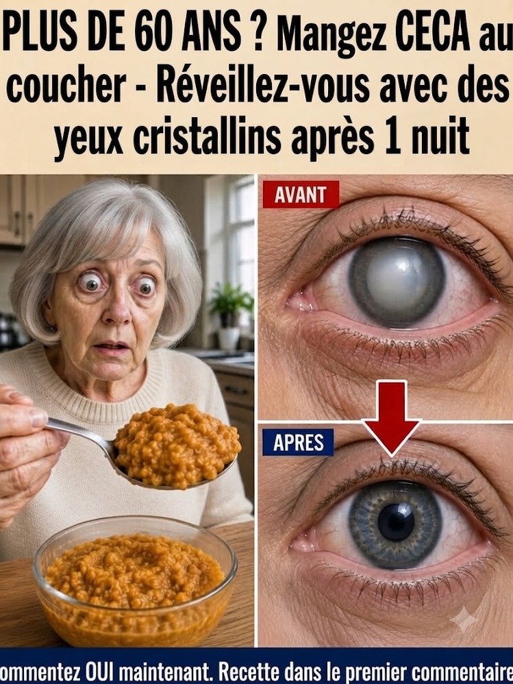 Plus de 60 ans ? Ne manquez PAS ce secret simple : L'aliment du soir qui pourrait vous offrir une vision cristalline au réveil !