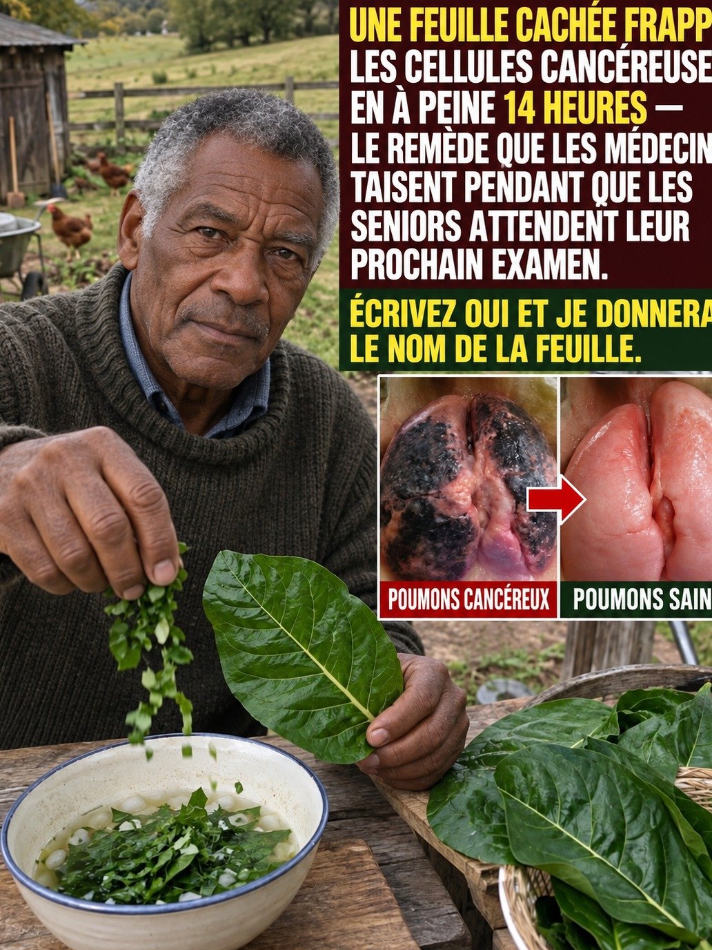 Le Secret Choc Ignoré : Cette Feuille De Jardin Pourrait Rajeunir Vos Poumons ET Combattre Le Cancer ! (Ce Que L'Industrie Ne Veut PAS Que Vous Sachiez)