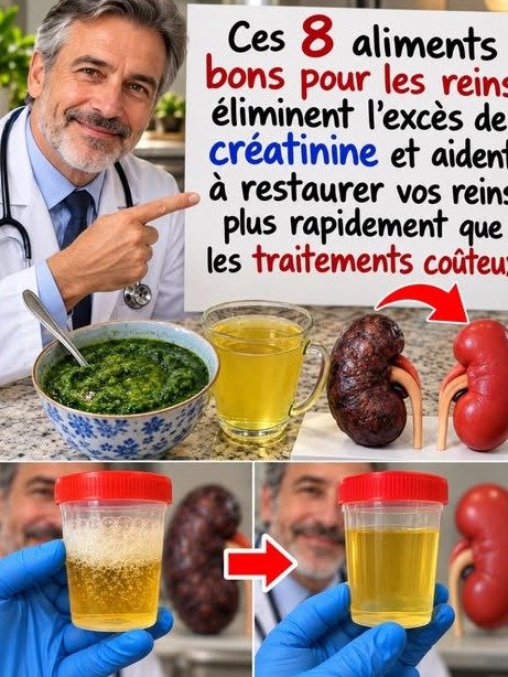 Le Signal d'Alarme de Vos Reins : 8 ALIMENTS que vous DEVEZ connaître pour éliminer la créatinine et retrouver votre énergie !
