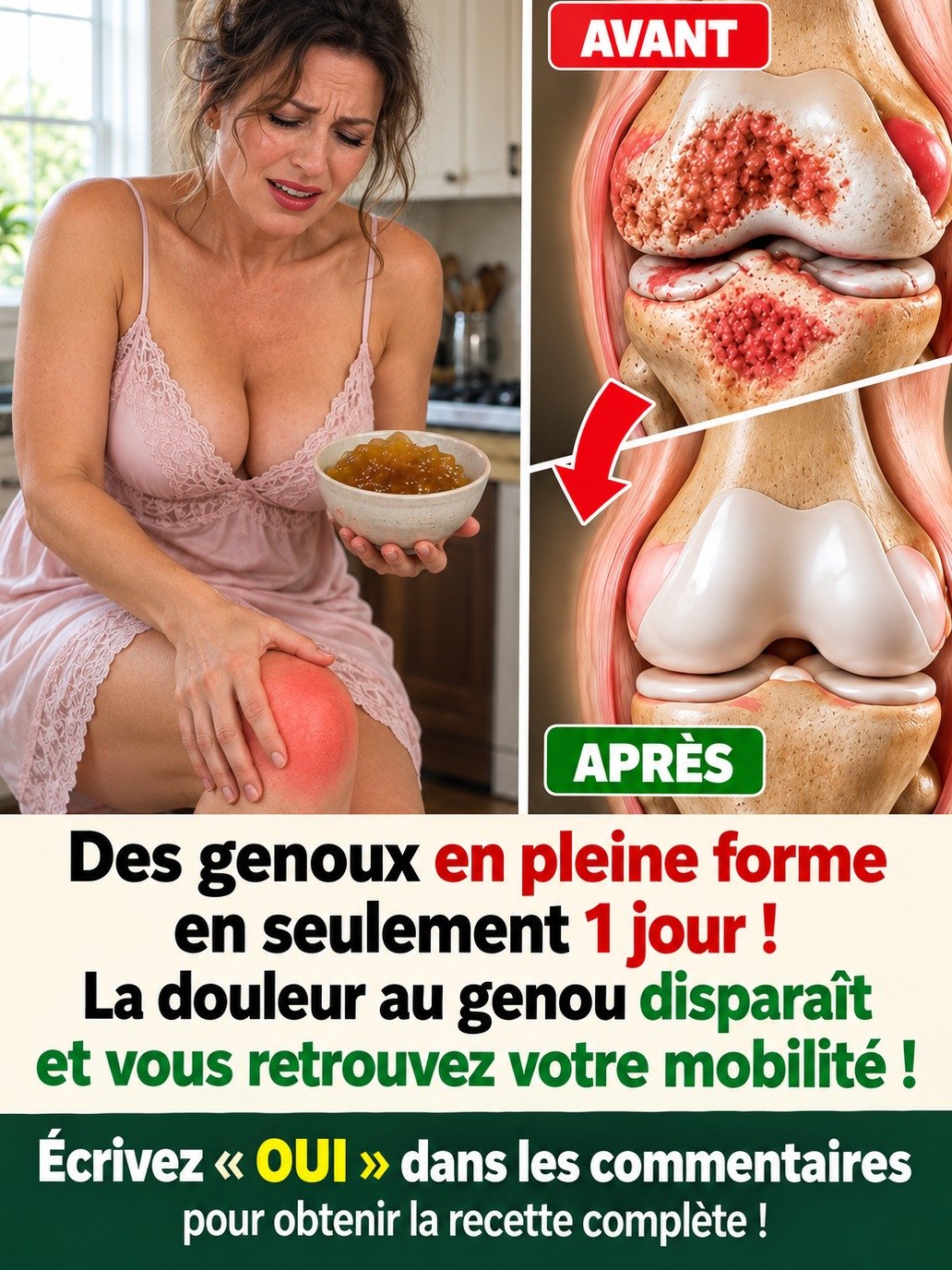 Douleur au Genou ? Ne Laissez Plus Vos Articulations Vous Gâcher la Vie ! Ces Aliments Quotidien Vont Tout Changer (Et Le Secret Oublié à la Fin !)