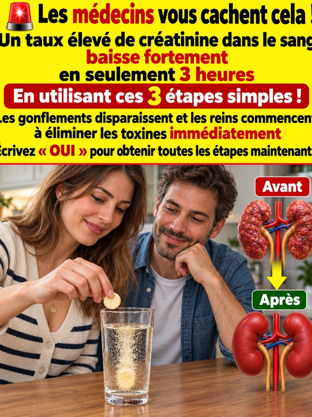 Créatinine ÉLEVÉE ? Le Secret Simple pour Soutenir vos Reins et Booster votre Bien-être !