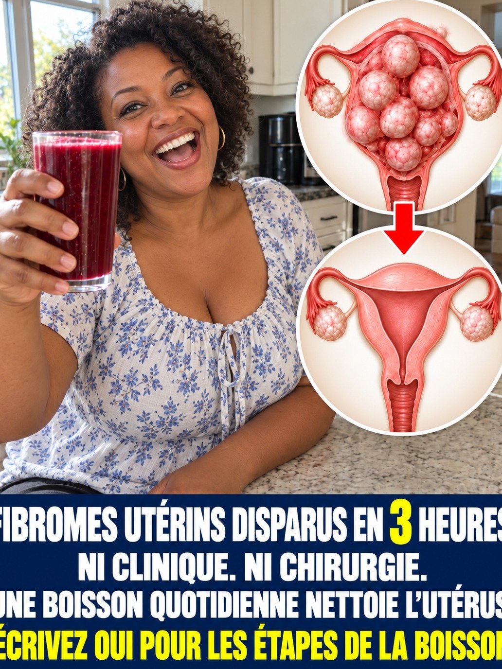 FIBROMES UTÉRINS : Le SECRET d'une boisson quotidienne pour soulager la pression et retrouver un VRAI confort !