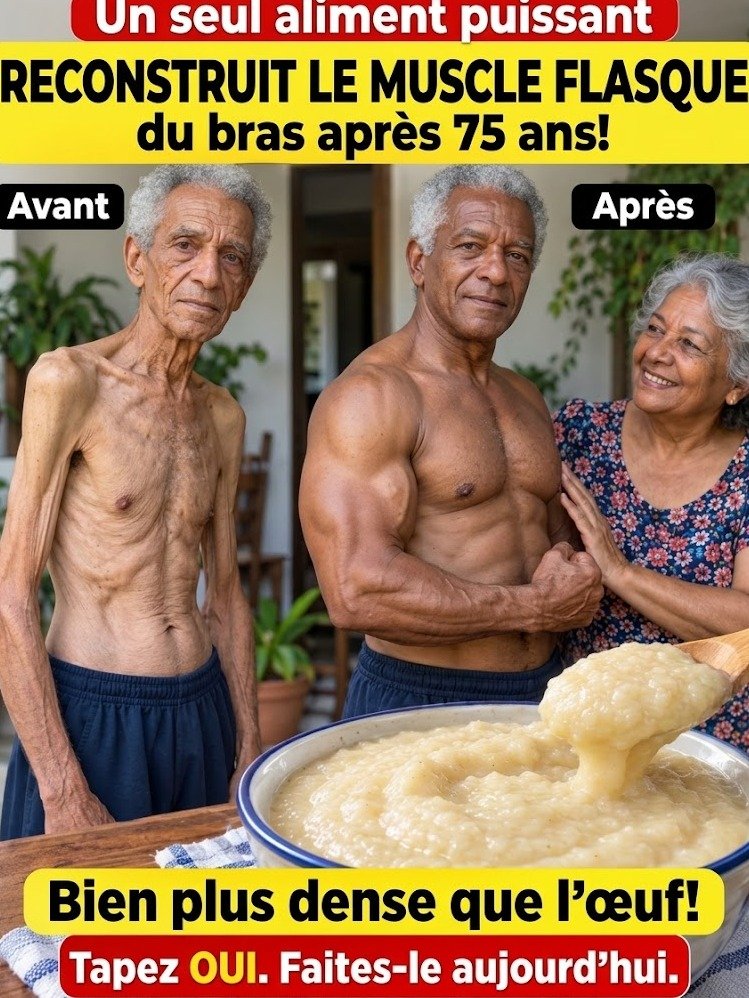 75 Ans et Plus ? Dites Adieu aux Bras Flasques : Ce SEUL Aliment Révèle le Secret de la Fermeté !
