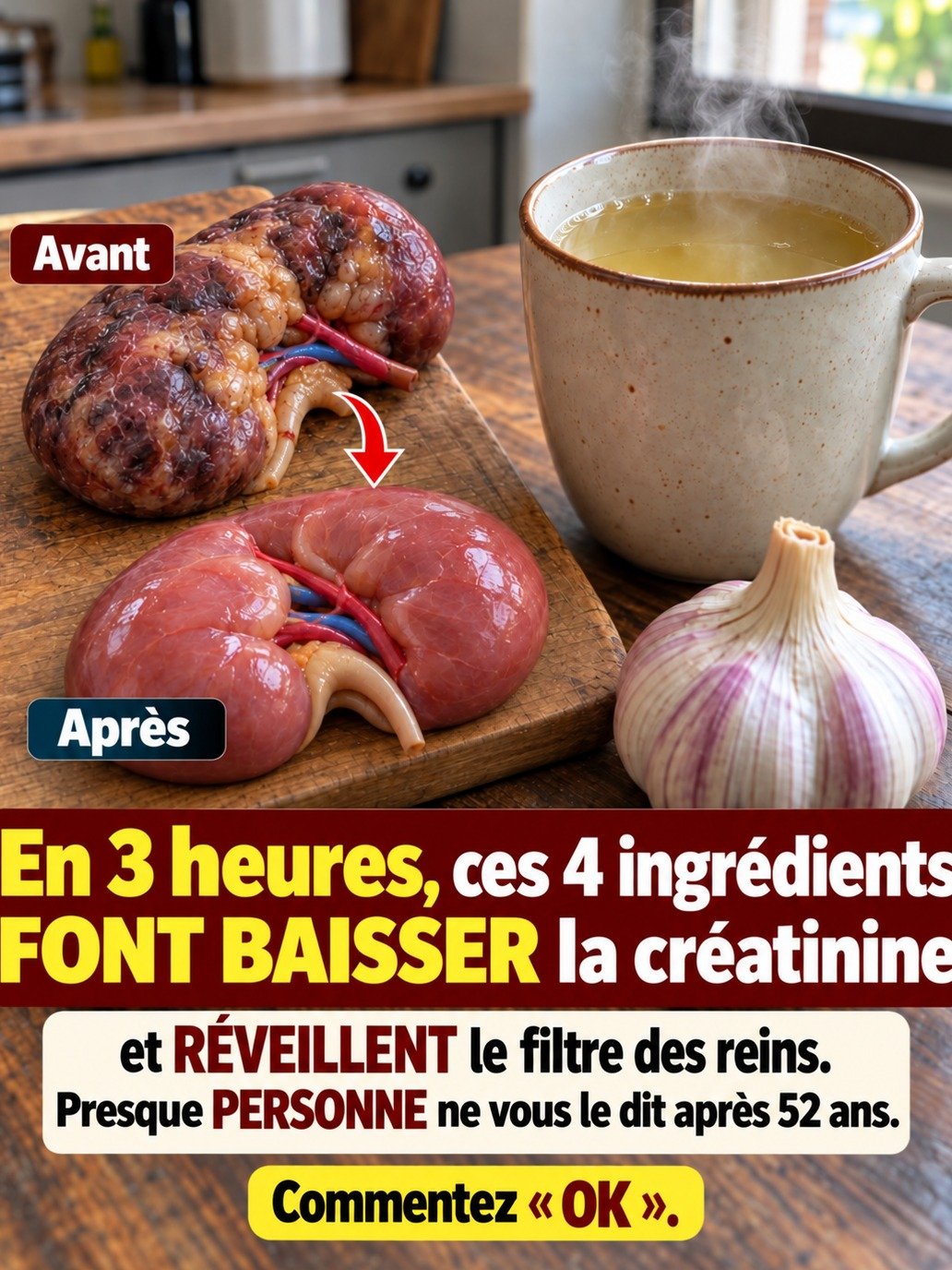 Révélation Choc : Ce Que Personne Ne Vous Dit Sur la Créatinine Après 50 Ans (Votre Cuisine Cache La VÉRITÉ !)